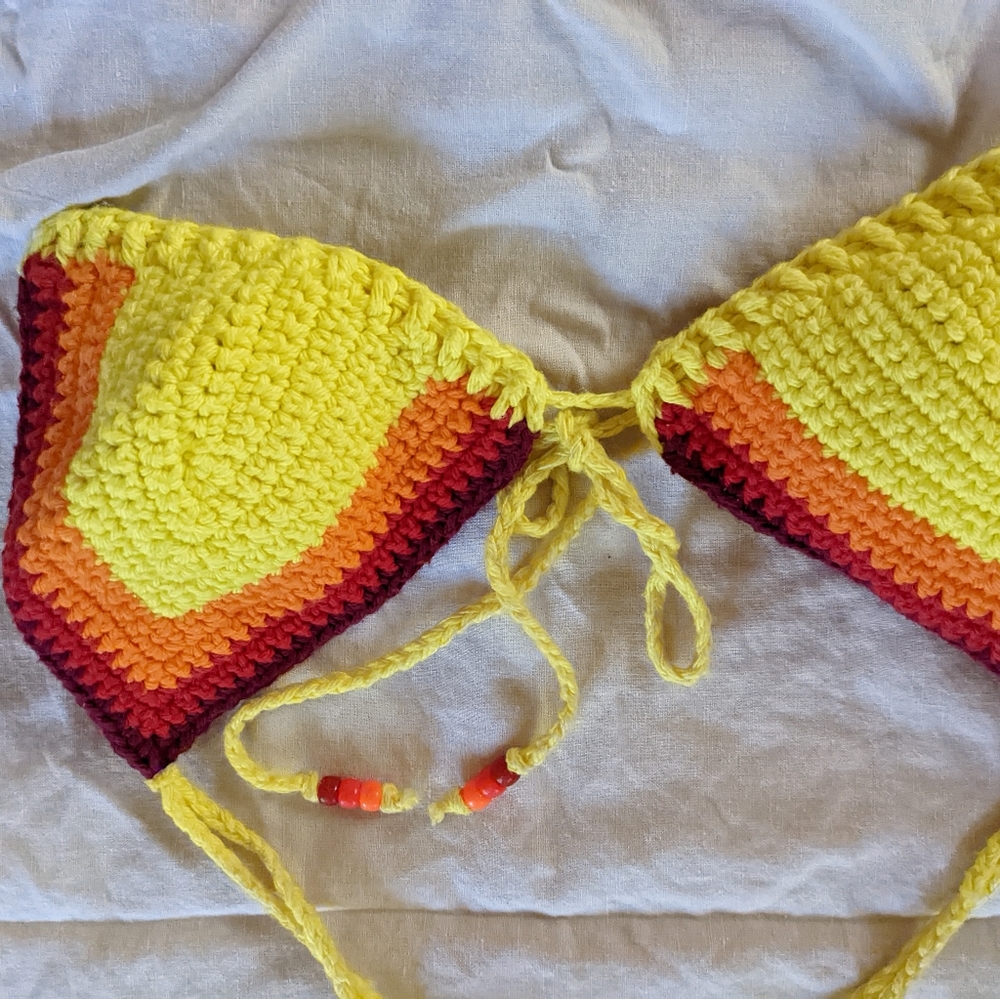 OOAK Handmade Crochet Bikini, "Knit-For-Tat" brand - Picture 8 of 16